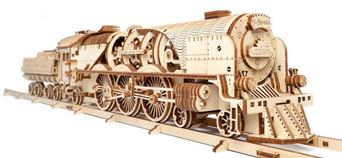 UGEARS V-EXPRESS STEAM TRAIN WITH TENDER